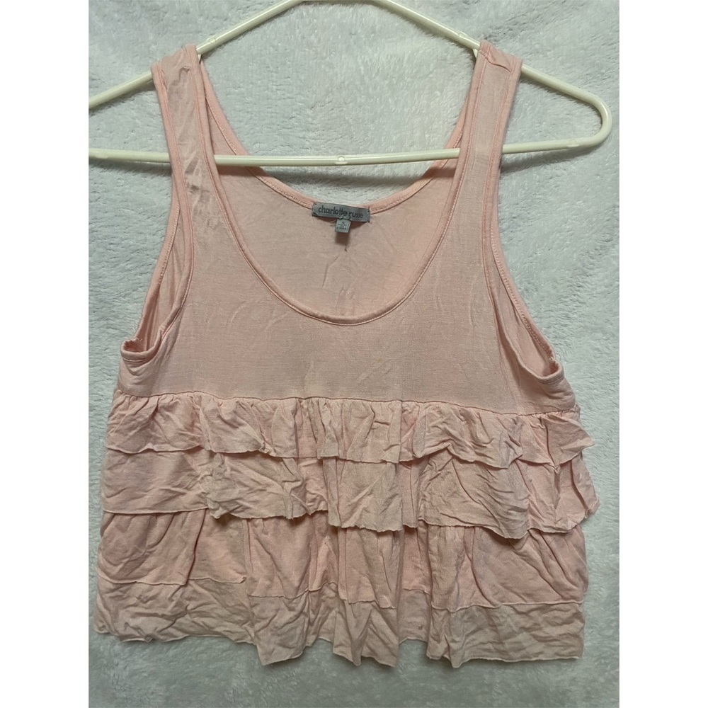 Charlotte Russe - Pink cropped tank